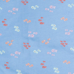 Mameluco Gerber Azul Bebé Peces Body Agldón Ropa Dormir