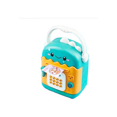 Alcancia Electronica Dinosaurio Para Billetes Y Monedas