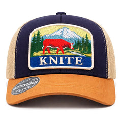 Gorra Trucker Western Lux Knite River Ajustable Snapback Azul Un Liso