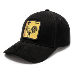 Gorra Gamuza Knite Gallo Dorado Visera Curva Ajustable