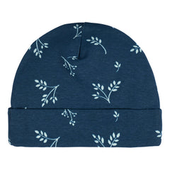 Gorro Gerber Azul Blanco Bebé Pack 4 Piezas Algodón Orgánico Azul 3-6 M