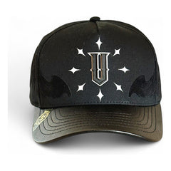 Gorra Black Angels Vago Style Negra Ajustable Y Artesanal Negro Único Liso