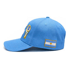 Gorra Fútbol Ajustable Argentina Celeste Copa 2026 Campeón Azul Un