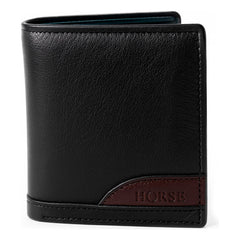 Cartera Curve Para Hombre Vinipiel Negro Horse Basic Negro