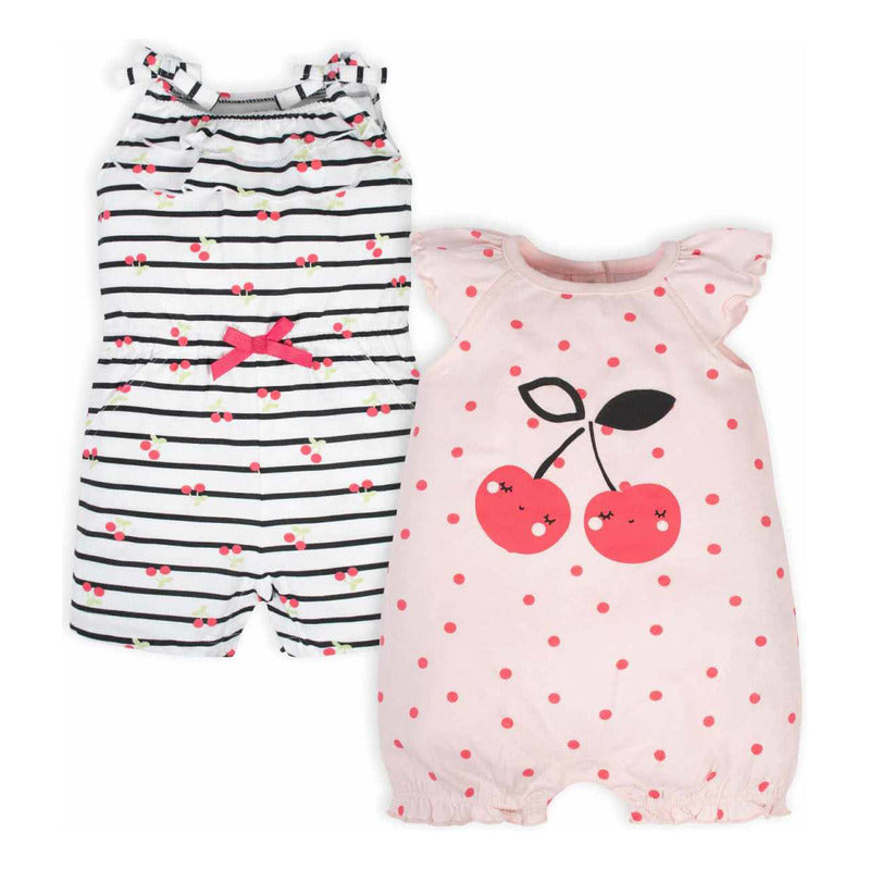 Romper Gerber set 2 piezas ropa verano niña algodón-2T