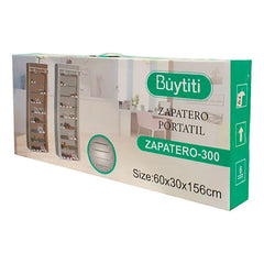 Zapatero Portátil 9 Niveles Con Funda Transpirable Buytiti