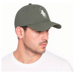 Gorra Classic Algodón Premium Ajustable Polo Landther Verde Un Lisa