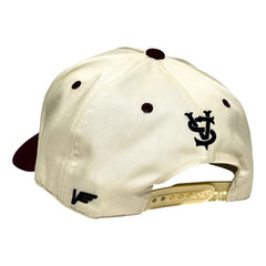 Vago Style Champion Gorra Artesanal Marfil Visera Curva Color Negro Talla Único Liso