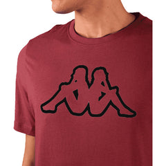 Playera Kappa Casual Rojo Escarlata Hombre Manga Corta