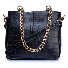 Bolsa Castelli Dama Croco Piel Genuina Correa Desmontable