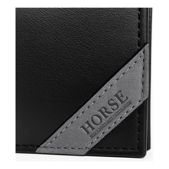Cartera Vertice Negro Vinipiel Para Hombre Horse Basic Negro