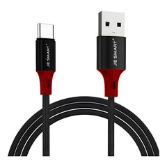 Cable De Datos Jie Smart 3a 1.8m Qc 3.0 Blanco Negro Rojo