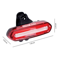 Luz Trasera Recargable Para Bicicleta 30 Lúmenes Sparco