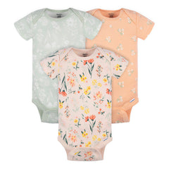 Pañalero Gerber Pack 3 Piezas Body Bebé Ropa Niña Niño-6-9M