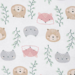 Mantas Gerber Algodón Rosa Blanco Set 5 Piezas Suaves Bebé