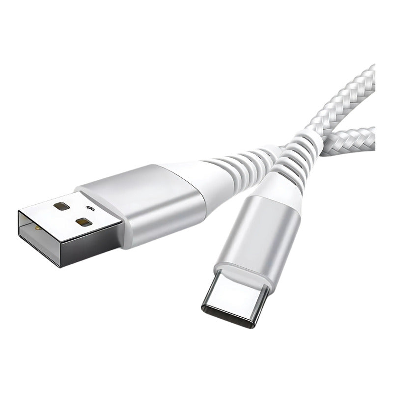 Cable De Datos Jie Smart 3a 1.8m Qc 3.0 Blanco Negro Rojo