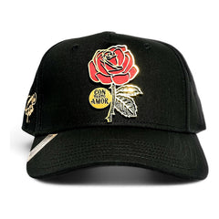 Vago Style Como La Flor Gold Gorra Artesanal Ng Visera Curva Negro Único