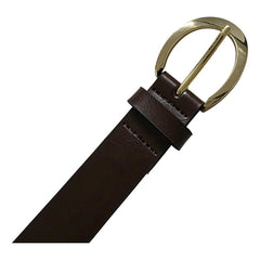 Cinturón Ferrioni Dama Piel Genuina Melissa Café Dorado