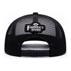 Gorra Knite Farmer Wheat Negro Trucker Ajustable Cap