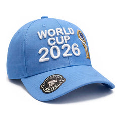 Gorra Fútbol Ajustable Argentina Celeste Copa 2026 Campeón Azul Un