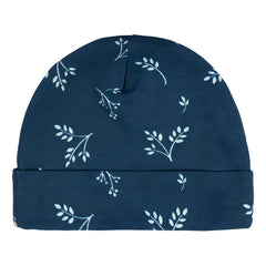 Gorro Gerber Azul Blanco Bebé Pack 4 Piezas Algodón Orgánico Talla 3-6 M
