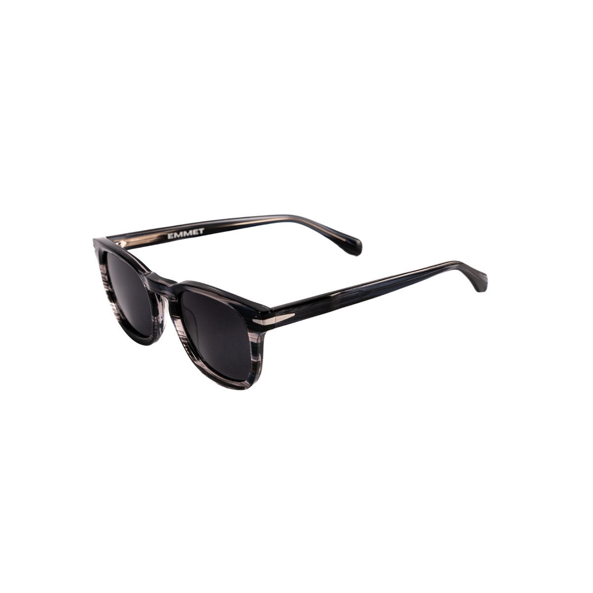 Lente Sol Emmet Retro Negro Verde UV400 Unisex