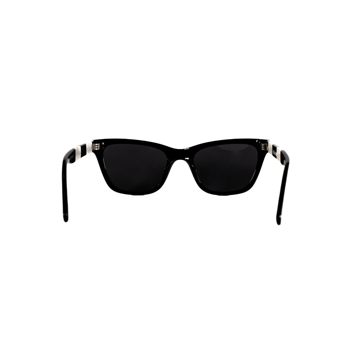 Lentes De Sol Emmet Cat Eye Unisex Blanco Negro UV400