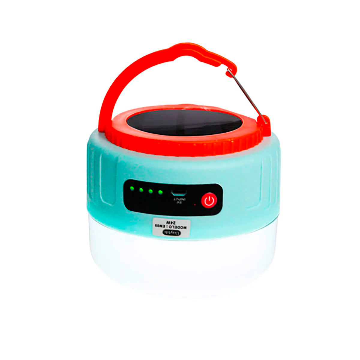 Lampara Camping Panel Solar Recargable Emergencia Buytiti - Blanco