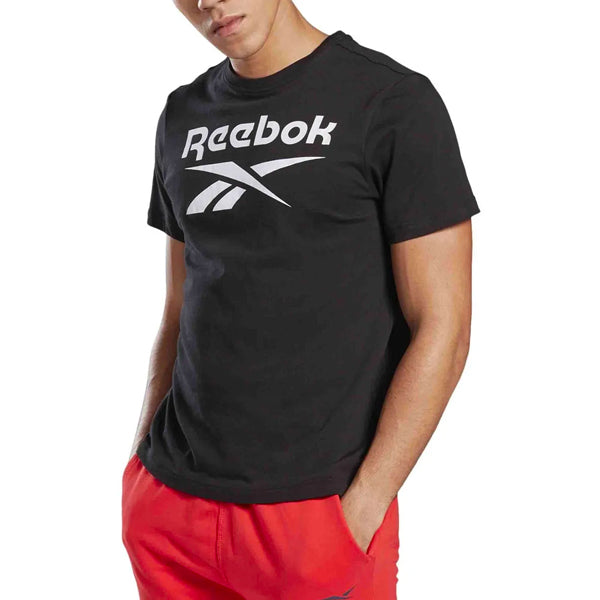 Playera Reebok GS Stacked Tee Hombre FP9150 Negro Talla L