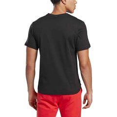 Playera Reebok GS Stacked Tee Hombre FP9150 Negro Talla L