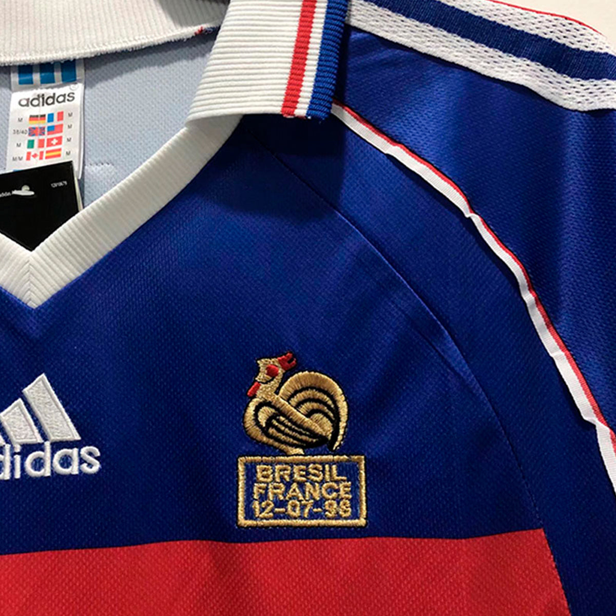 Jersey Francia 1998 Retro Hombre Calidad Thai Adidas Vintage