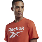 PLAYERA REEBOK CABALLERO RI BIG LOGO TEE NARANJA TALLA L