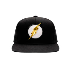 Gorra Flash DC Rayo Dorado Metálico Snapback Algodón