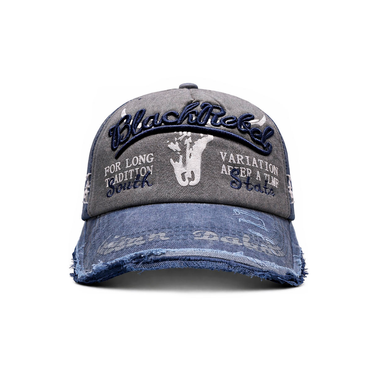 Gorra Knite Black Rebel vintage para hombre estampada
