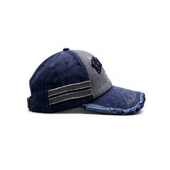 Gorra Knite Black Rebel vintage para hombre estampada