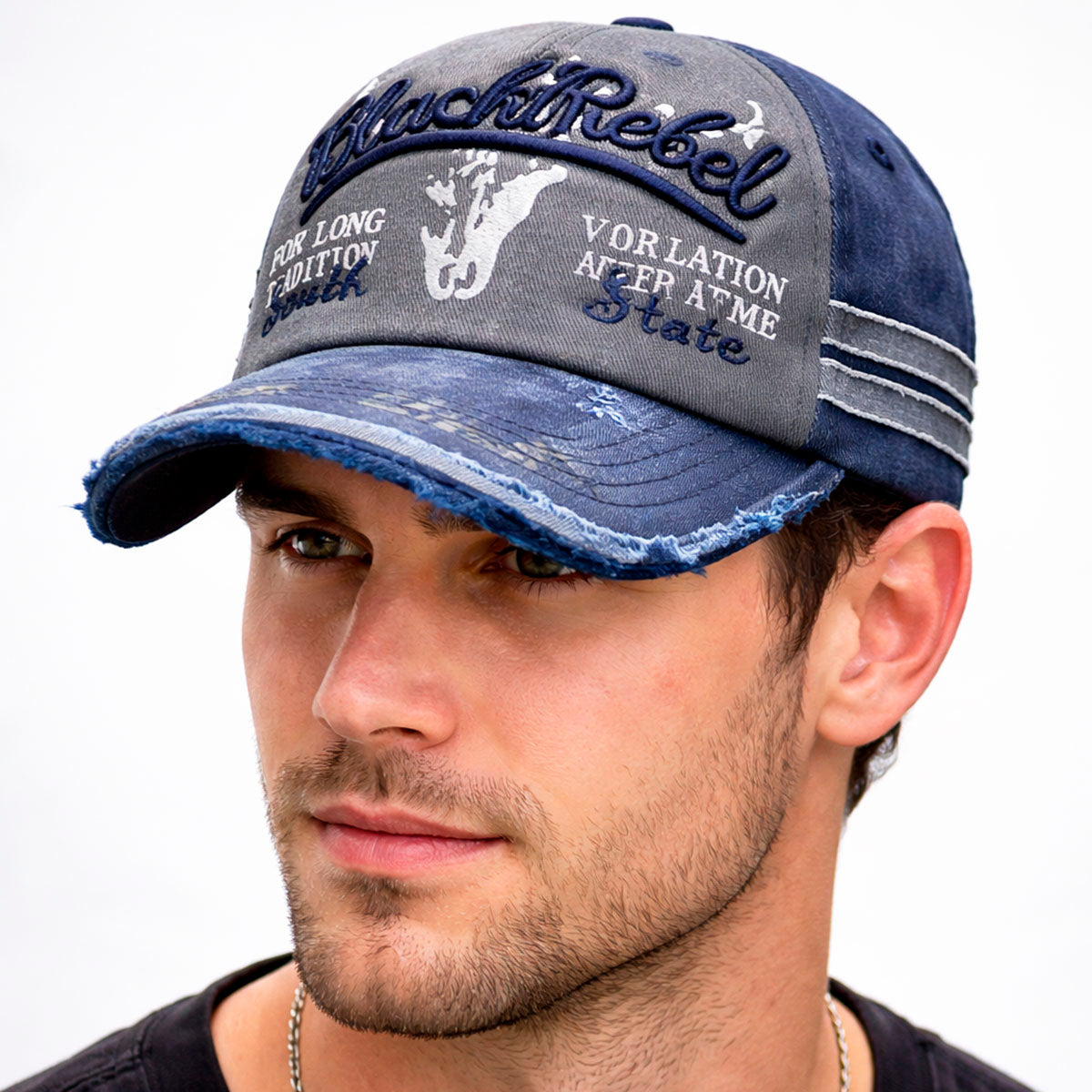 Gorra Knite Black Rebel vintage para hombre estampada