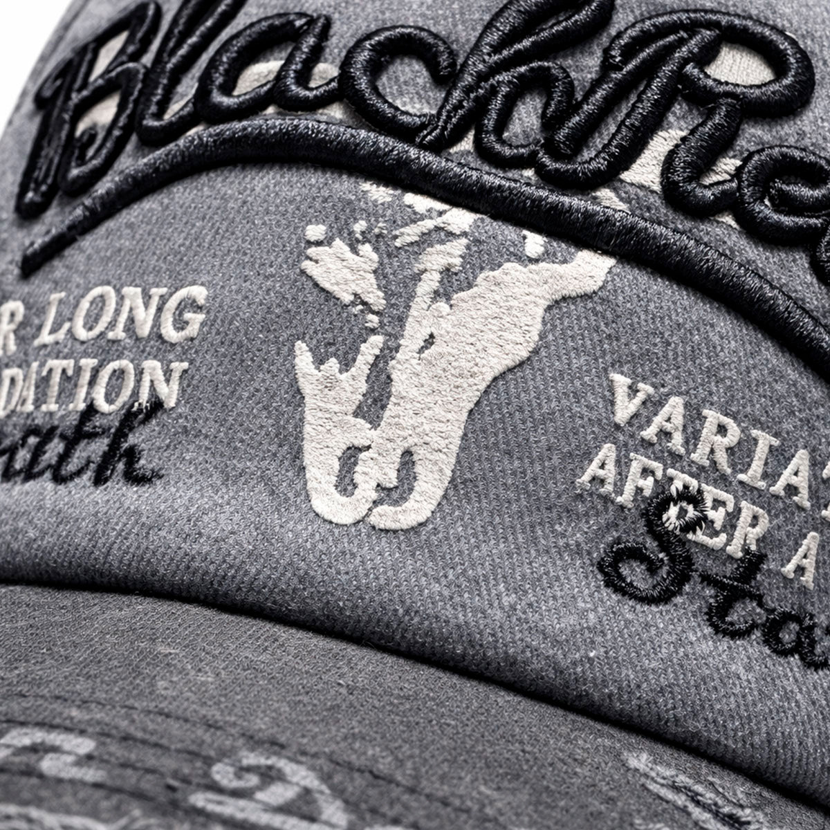 Gorra Knite Black Rebel vintage para hombre estampada