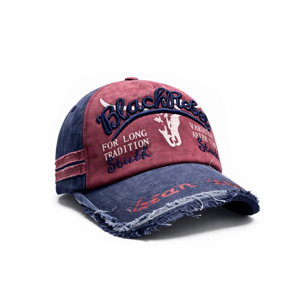 Gorra Knite Black Rebel vintage para hombre estampada