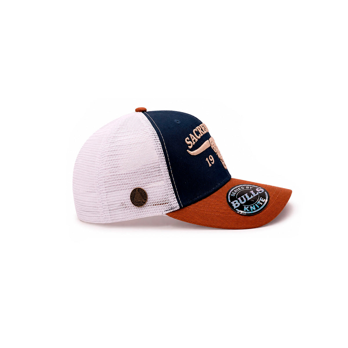 Gorra Hombre Bulls Original Trucker Vaquero Skull 1974 Azul