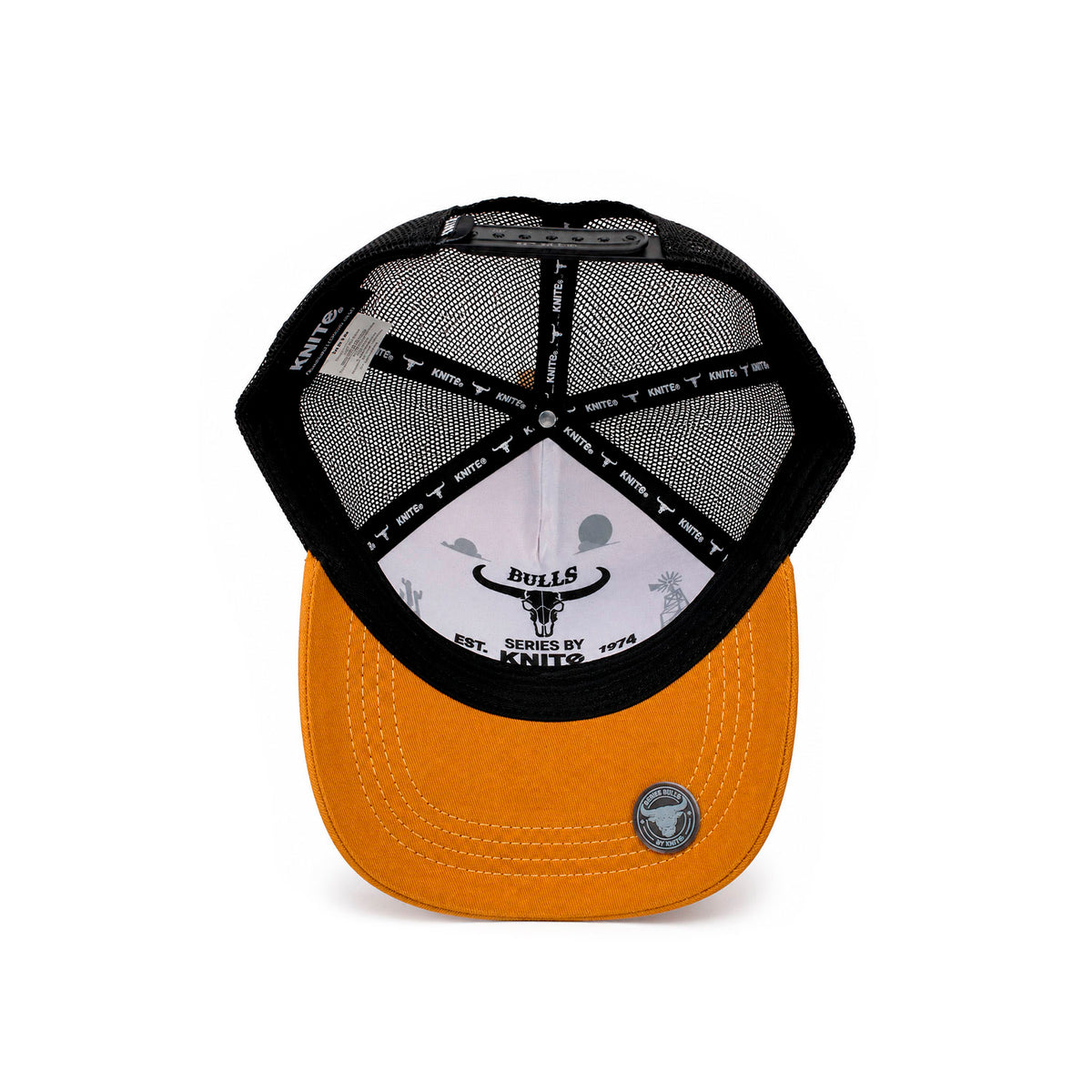 Gorra Hombre Bulls Trucker Vaquero Sacred Land 1974 Verde