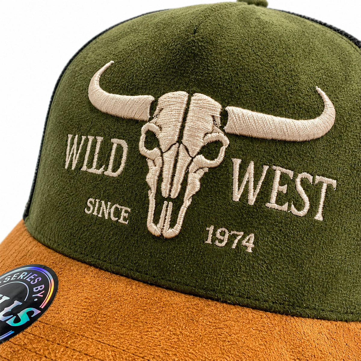 Gorra Trucker Knite Bulls Vaquero Sacred Land 1974 Gamuza