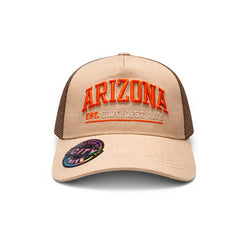 Gorra Hombre Trucker Malla Beige Cafe Knite Arizona Vintage