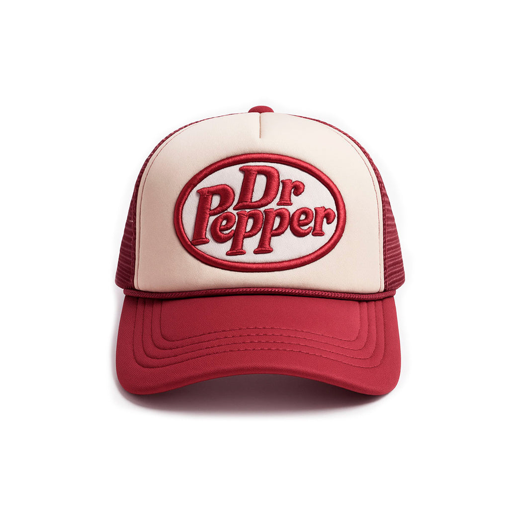 Gorra trucker bordado 3D estilo hombre Dr Pepper cachucha-Unitalla