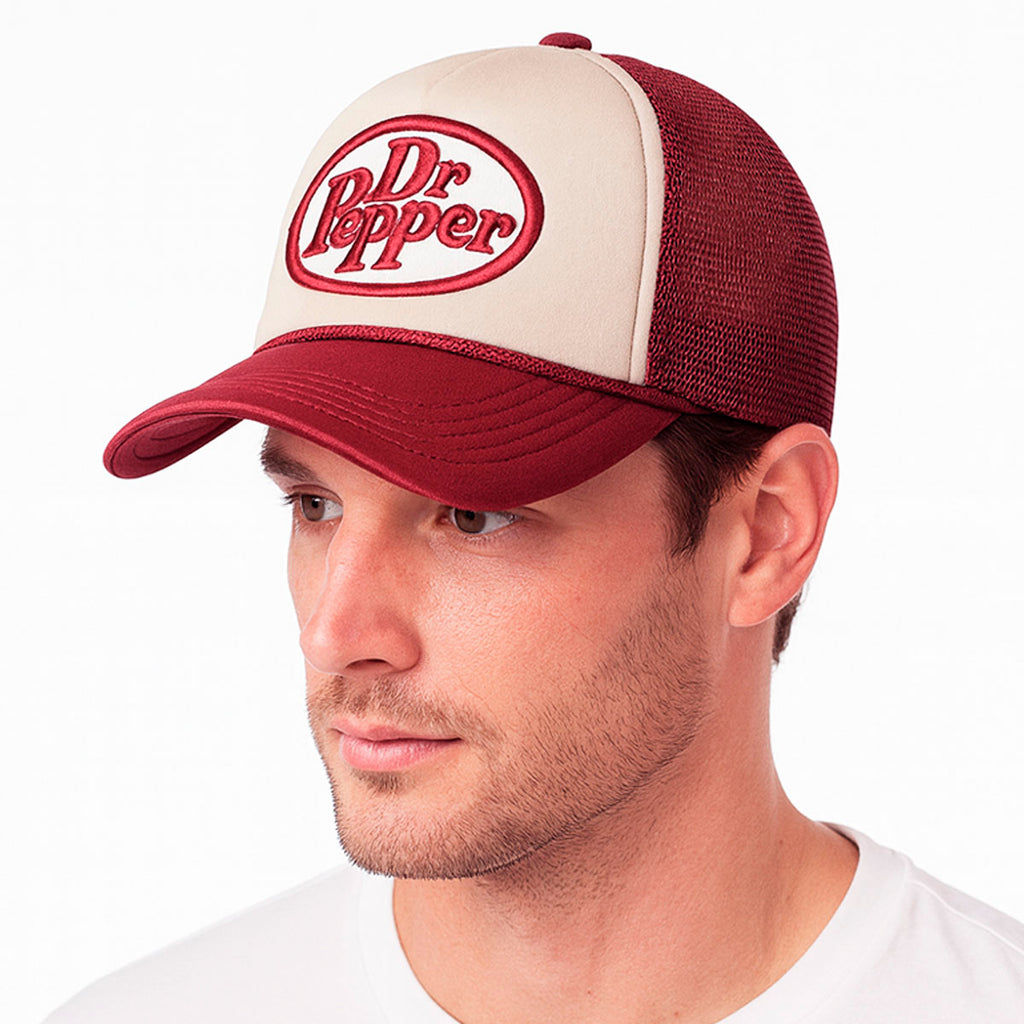 Gorra trucker bordado 3D estilo hombre Dr Pepper cachucha-Unitalla
