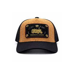 Gorra Knite Farmer Agro Negro Trucker Ajustable Original Cap café