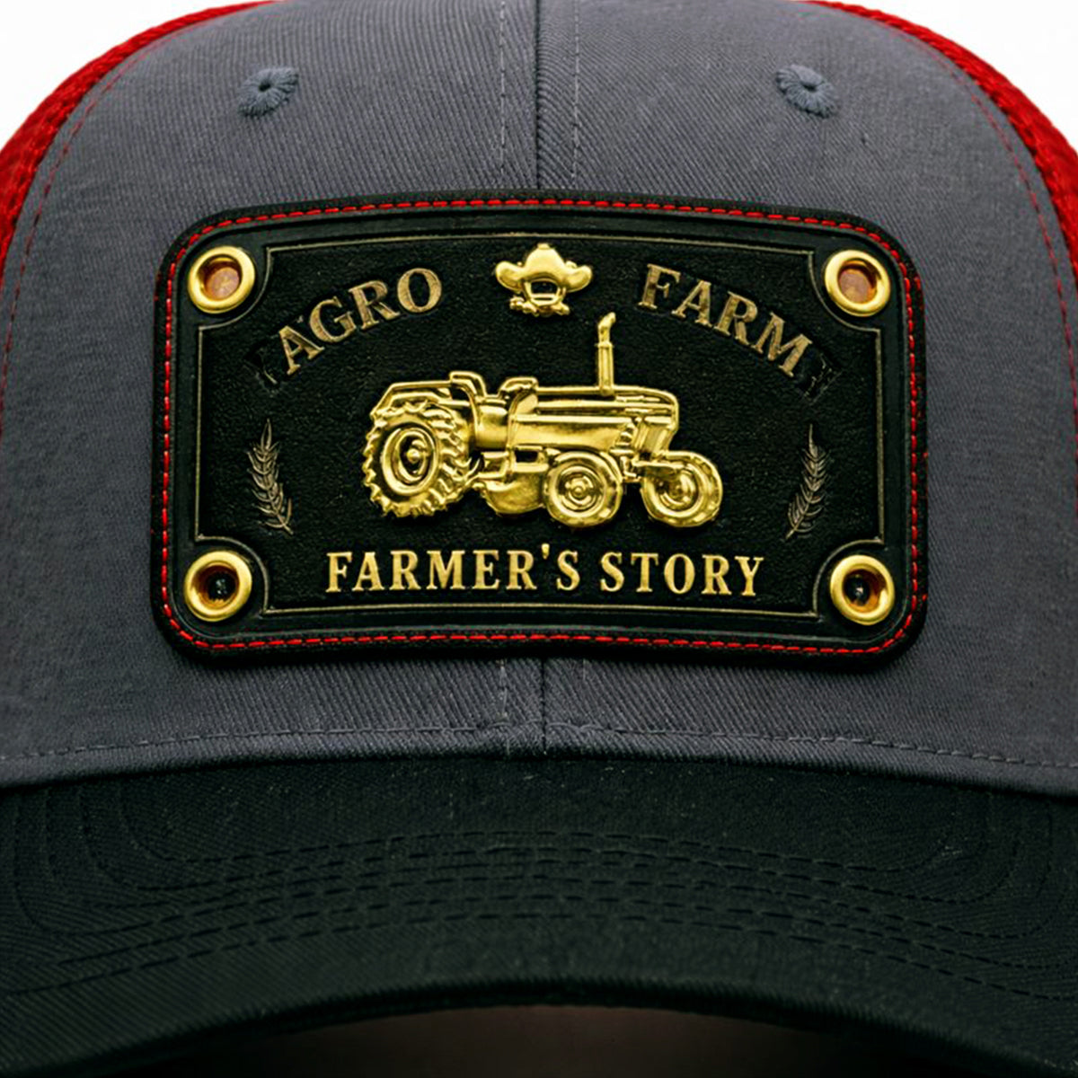 Gorra Knite Farmer Agro Negro Trucker Ajustable Original Cap gris