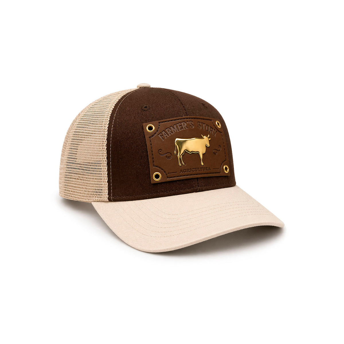 Gorra Trucker Knite Farmer Agro Prime Dorada