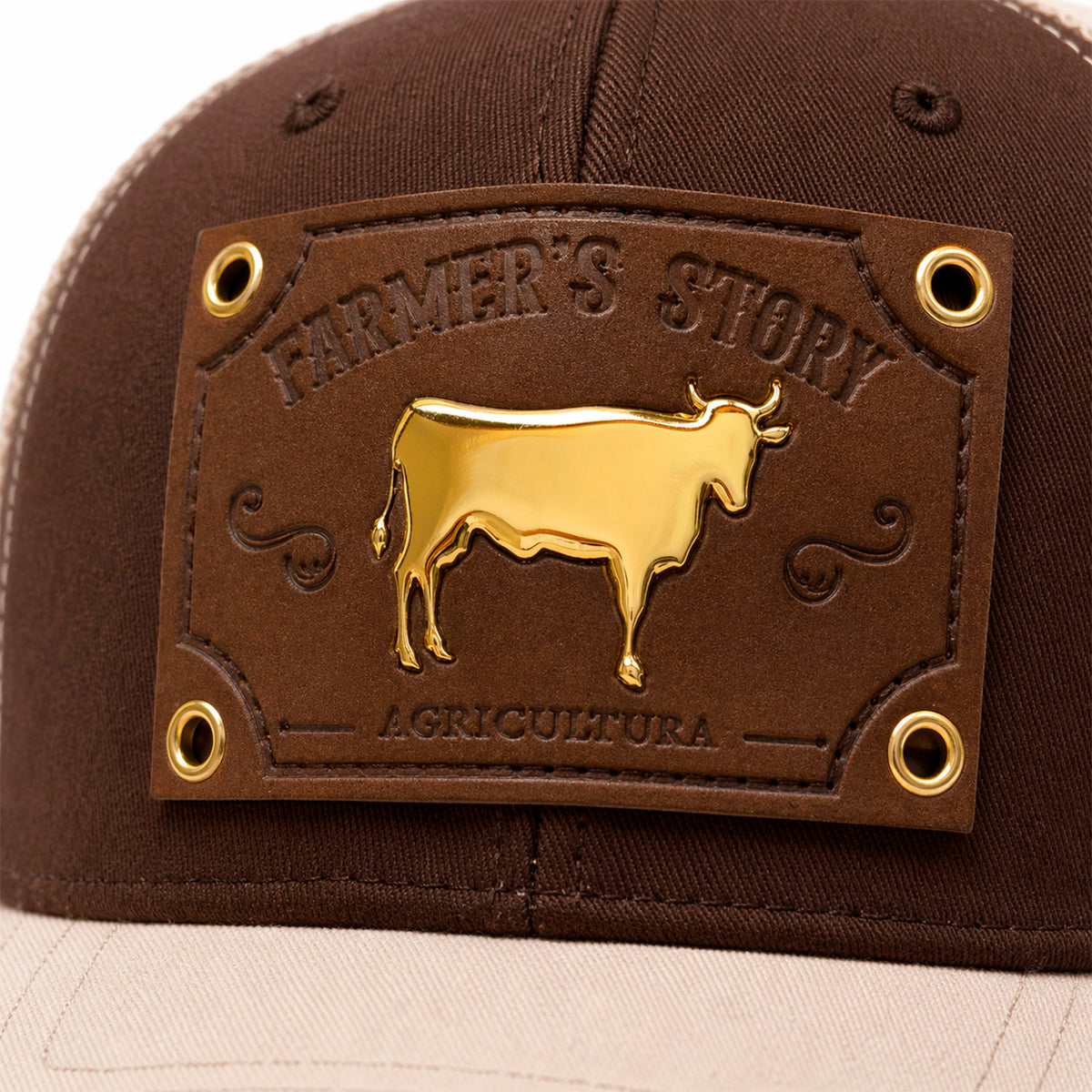 Gorra Trucker Knite Farmer Agro Prime Dorada