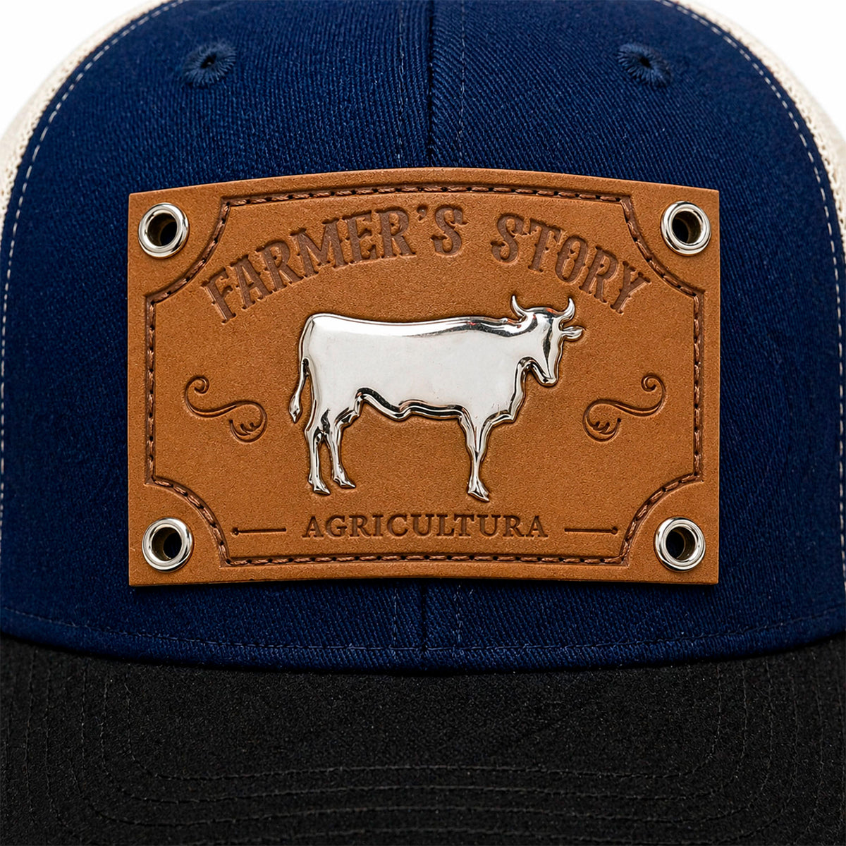 Gorra Knite Farmer Agro Prime Plata Trucker