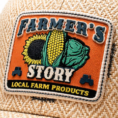 Gorra Knite Farmer Corn Nar Trucker Agro Ajustable Original beige